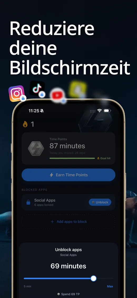 App-Store-Screenshot von Push Up Scroll 1