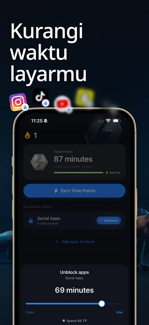 Tangkapan layar Push Up Scroll di App Store 1