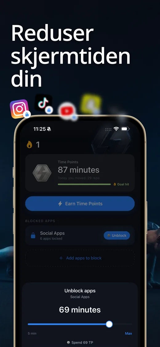 Skjermbilde av Push Up Scroll fra App Store 1