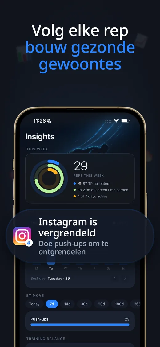 App Store-screenshot van Push Up Scroll 3