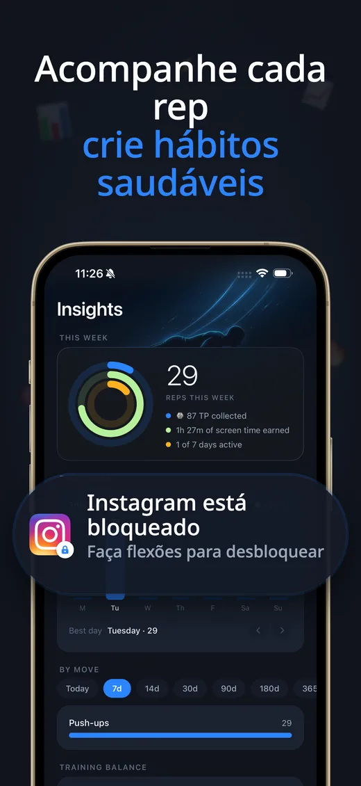 Captura de tela do Push Up Scroll na App Store 3