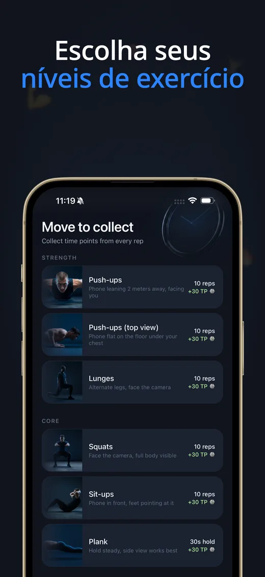 Captura de tela do Push Up Scroll na App Store 4